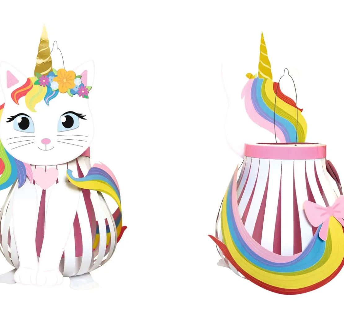 Laternen-Bastelset "Kittycorn"