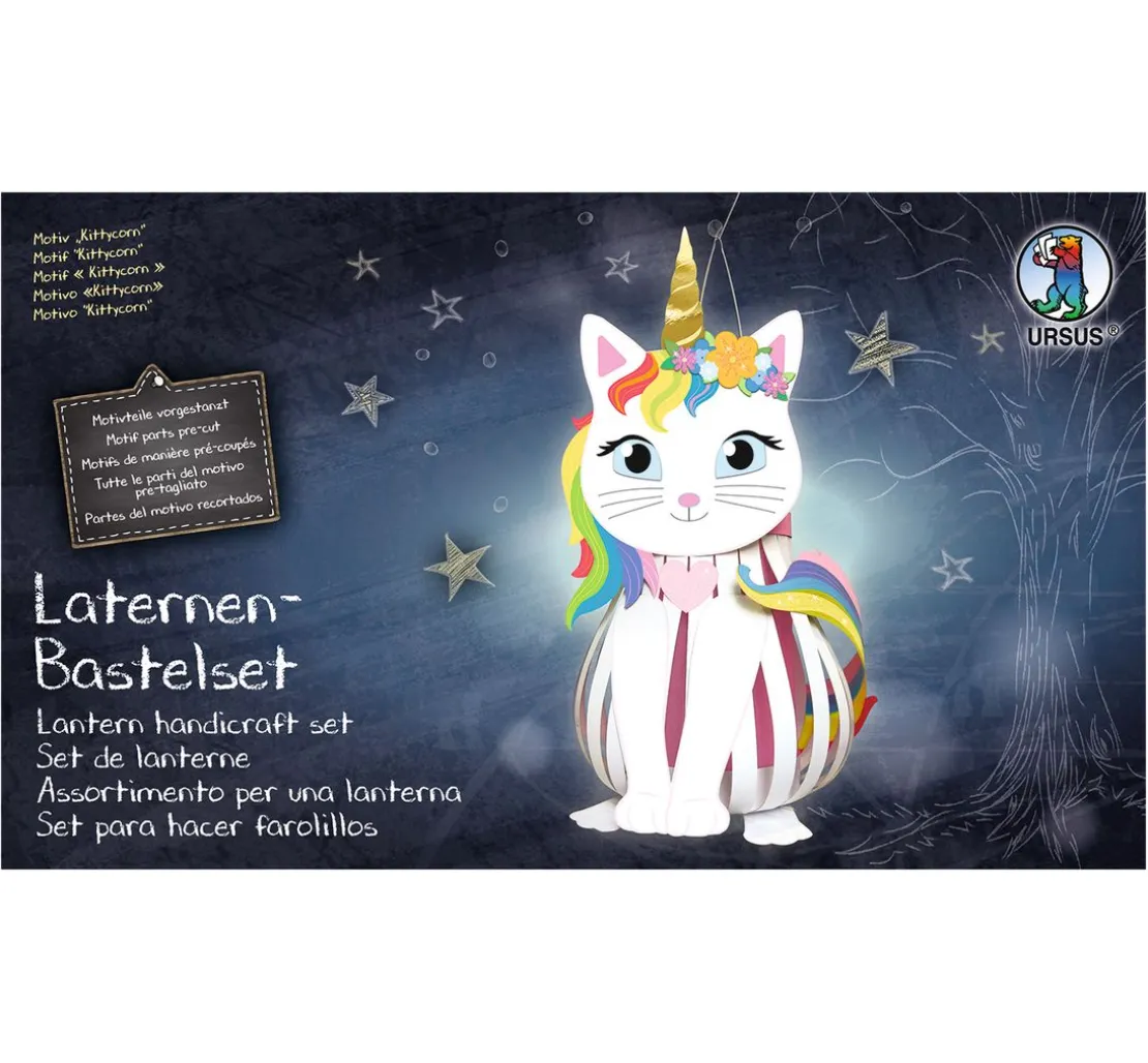 Laternen-Bastelset "Kittycorn"