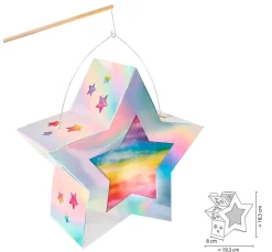 Laternen-Bastelset "Twinkle Star Irisierend"