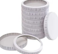 Laternenböden/deckel "Groß", 10 Paar