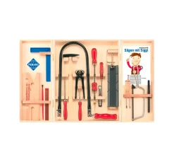 Laubsäge-Werkzeugschrank, 18-tlg.
