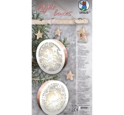 Lightboxes "Birds & Reindeer", 2er-Set