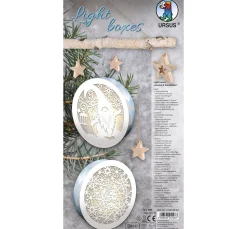 Lightboxes "Gnome & Snowflakes", 2er-Set