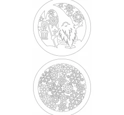 Lightboxes "Gnome & Snowflakes", 2er-Set