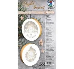 Lightboxes "Merry Christmas", 2er-Set