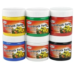 Linoldruckfarben, 6er-Set