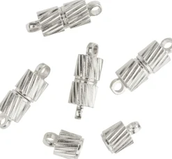 Magnet-Verschluss, "Bow" silberfarben