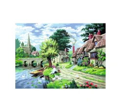 Malen nach Zahlen "Am Fluss", 30 x 40 cm