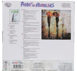 Malen nach Zahlen auf Keilrahmen, 30 x 30 cm