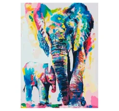 Malen nach Zahlen "Elefanten"