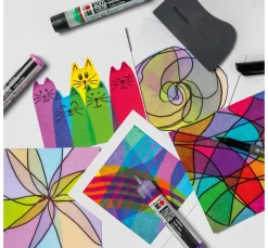 Marabu Acryl Color Squeegee Art Set