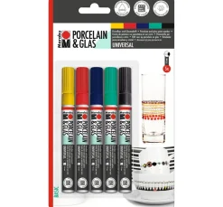 Marabu Porcelain & Glass "Painter", 5er-Set