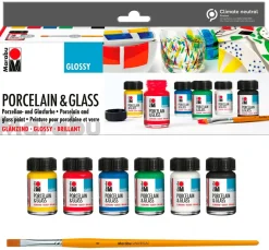 Marabu Porcelain & Glass, "Starterset - Glossy"