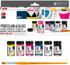 Marabu Porcelain & Glass "Starterset - Matt"