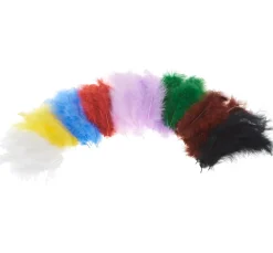 Marabufedern, ca. 15 Stück