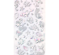 Metallic Sticker "Meerjungfrau"