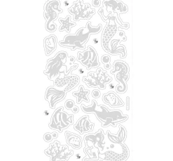 Metallic Sticker "Meerjungfrau"