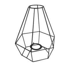 Metall-Lampenschirmrahmen, schwarz beschichtet