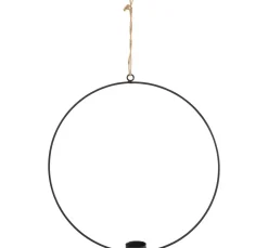 Metallring "Lindsey" für Teelicht zum Hängen