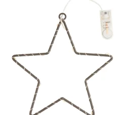 Metallring-Stern "Star" mit LED-Licht