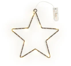 Metallring-Stern "Star" mit LED-Licht