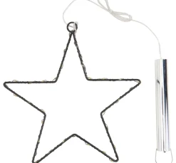 Metall-Stern mit LED-Mini-Lichter inkl. Timer 6/18 Std.