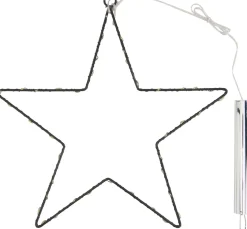 Metall-Stern mit LED-Mini-Lichter inkl. Timer 6/18 Std.