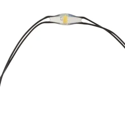 Micro LED Lichterkette, mit Timer, schwarzer Draht, 20 LEDs