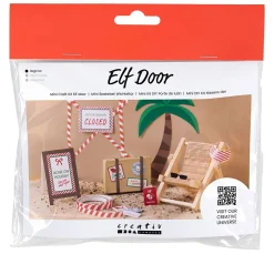 Mini Bastelset Wichteltür "Im Urlaub"