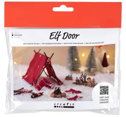 Mini Bastelset Wichteltür "Campen gehen"