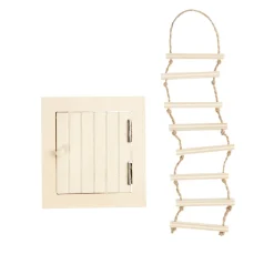 Miniatur Dachluke und Strickleiter