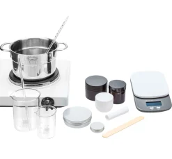 Mischbecher aus Glas mit Skala