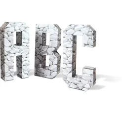 Motiv-Fotokarton "Stein Weiß"