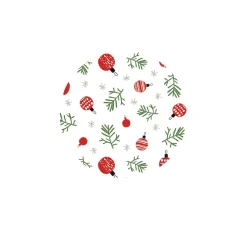 Motiv-Fotokarton "Weihnachtskugeln"