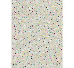 Motivkarton "Grey Line", Regenbogen Punkte