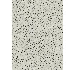 Motivkarton "Grey Line", Sterne schwarz