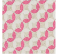 Motiv-Stoff Leinenoptik "Blätterkreise"