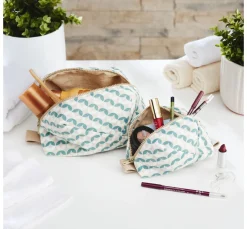 Motiv-Stoff Leinenoptik 