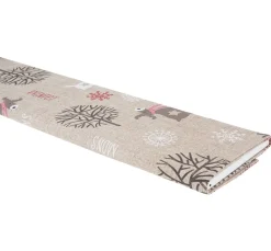 Motiv-Stoff Leinenoptik 