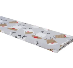 Motiv-Stoff Leinenoptik "Red Nose Rudi"