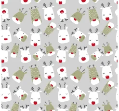 Motiv-Stoff Leinenoptik 