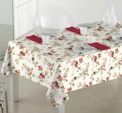 Motiv-Stoff Leinenoptik 