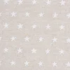 Motiv-Stoff Leinenoptik "Sterne"