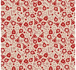 Motiv-Stoff Leinenoptik 