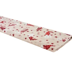 Motiv-Stoff Leinenoptik "Wichtel und Sterne"