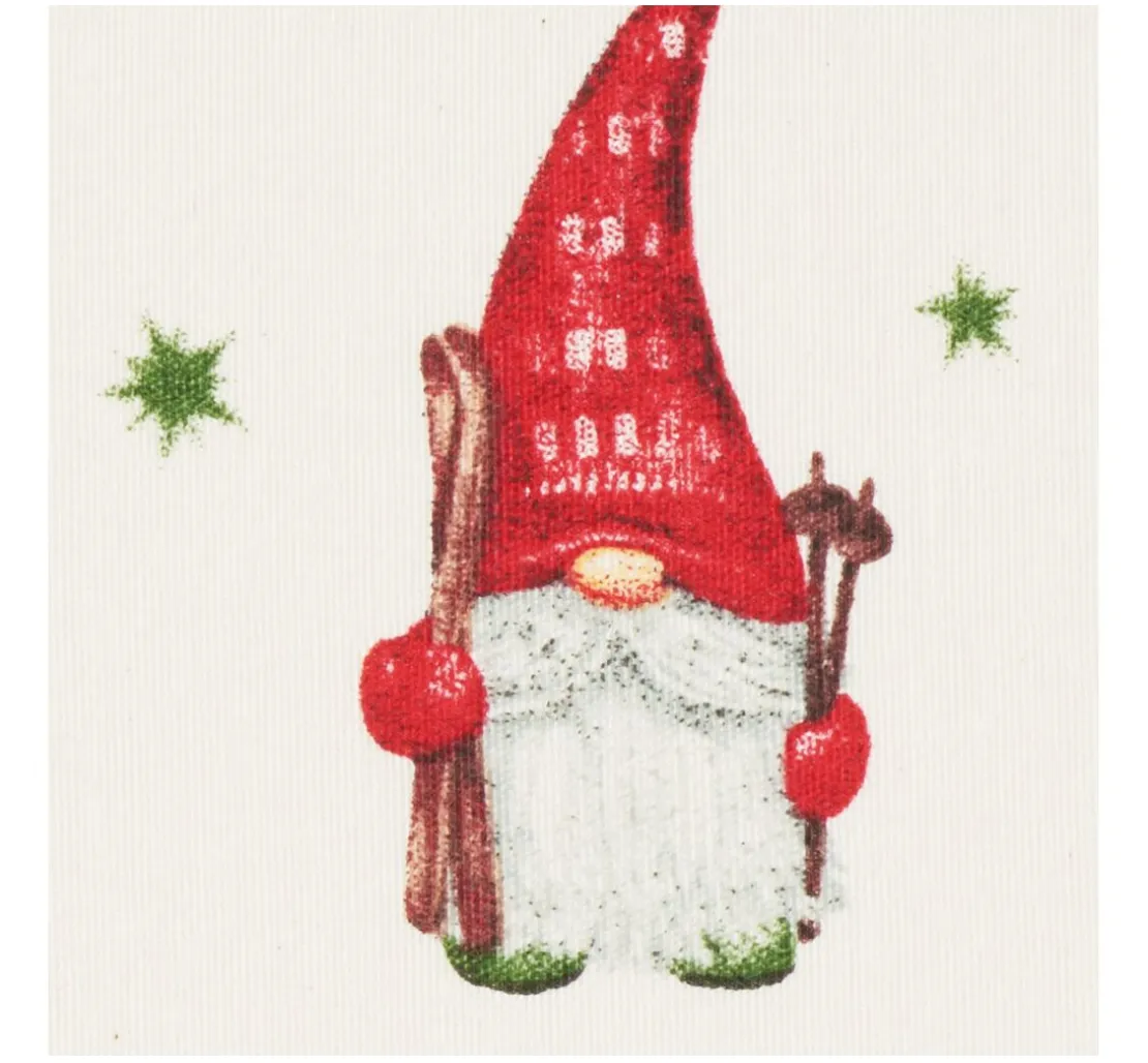 Motiv-Stoff Leinenoptik "Wichtelwelt"