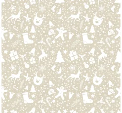 Motiv-Stoff Leinenoptik 
