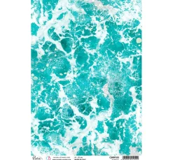 Motiv-Strohseide "Aquaholic"