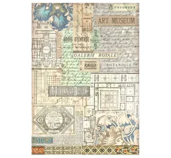 Motiv-Strohseide "Art of Travelling"