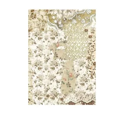 Motiv-Strohseide Backgrounds "Old Lace"